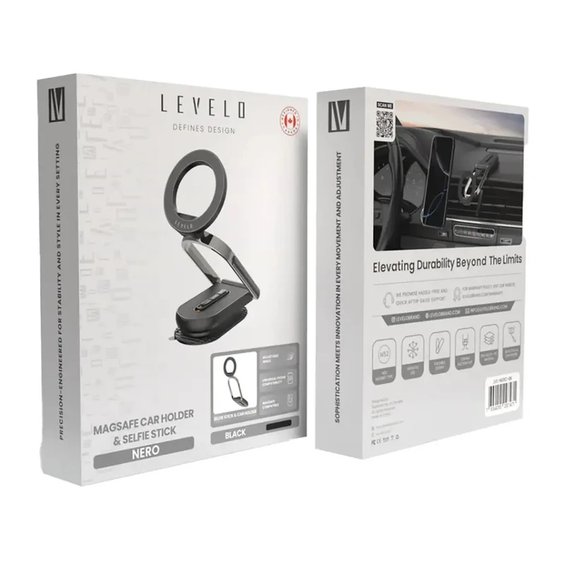 levelo  MagSafe Car Holder and Selfie Stick