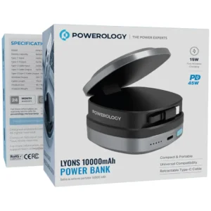 پاوربانک سه کاره پاورولوژیLyons 10000mAh